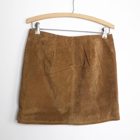 𝅺Blank NYC Brown suede zip front skirt - Picture 5 of 9